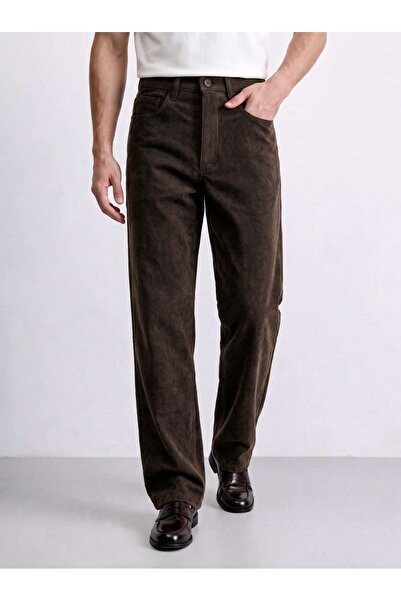 Atelier Old Money Kadife Dokulu Relaxed Fit Pantolon FW7354