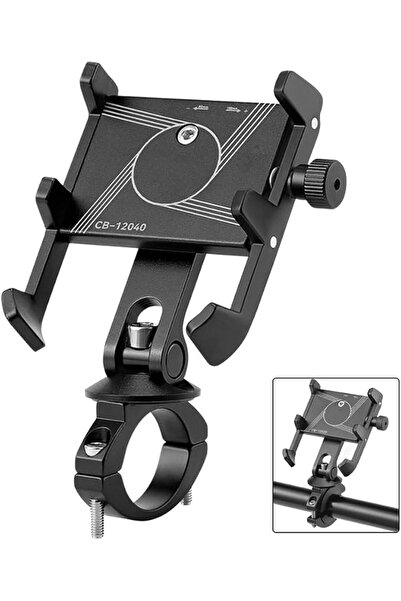 AZONEE Aluminum Bike Phone Mount Holder - 360° Adjustable Bicycle Cell Phone ...