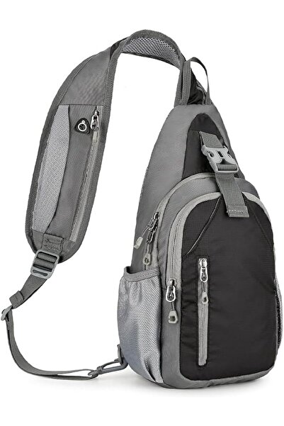 HASTHIP Chest Bag for Men, Multi-Pocket Sporty Casual Waterproof Shoulder Sli...