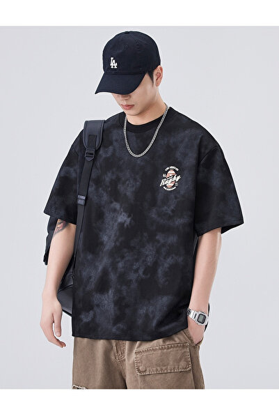 Take Two By Styli Men Tie-Dye Print Oversized T-Shirt