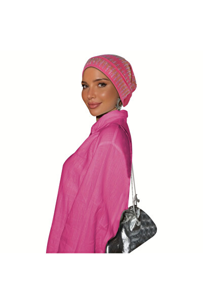 Take Two By Styli Dark Pink Plain Hijab