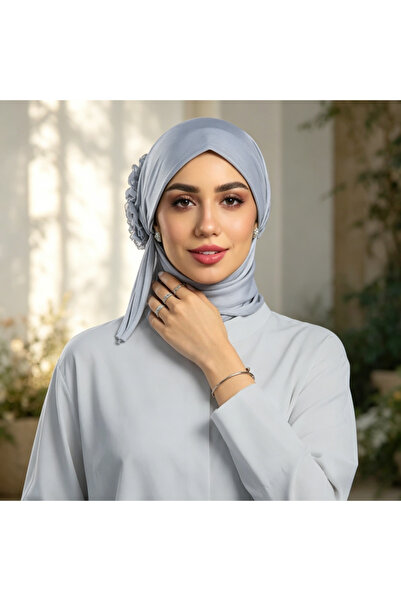 Take Two By Styli Grey Plain Hijab