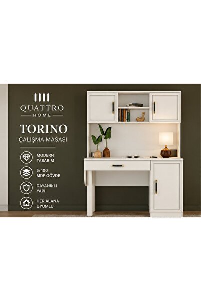 QUATTRO HOME TORINO KİTAPLIKLI ÇALIŞMA MASASI