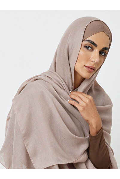 Take Two By Styli Khaki Solid Hijab