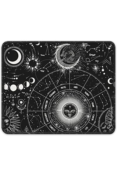GENERAL Auhoahsil Mouse Pad, 12 x 10 in Tarot Style Sun Moon Computer Mouse P...