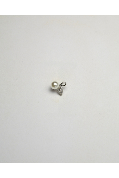 Piercing by Sever İNCİ ÇİÇEK YAPRAK ÇELİK PIERCING... ŞEFFAF TAŞLI VE GÜMÜŞ/S...