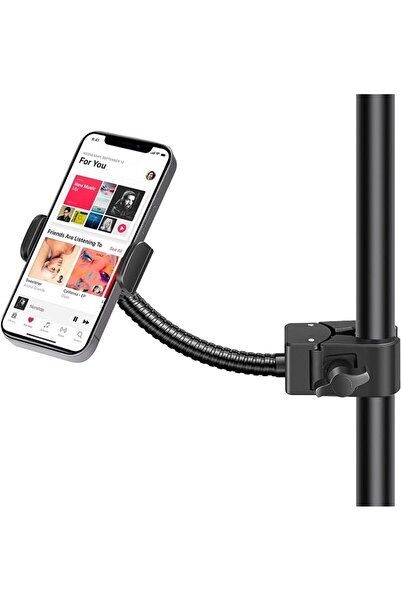 EXCEFORE Flexible Mic Stand Phone Mount Holder with Gooseneck Clamp for Micro...