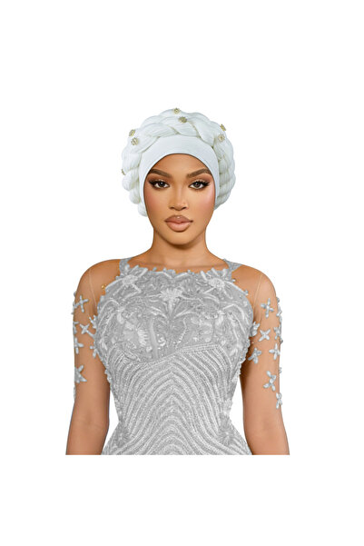 Take Two By Styli White Plain Turban Hijab