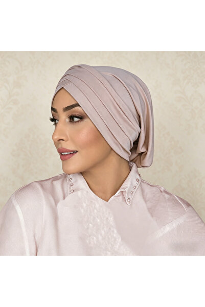 Take Two By Styli Light Pink Plain Hijab Turban