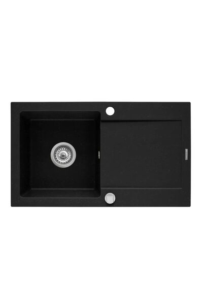 Flippy Ανοξείδωτος νεροχύτης κουζίνας 75x45 εκ. Μαύρο γραφίτης