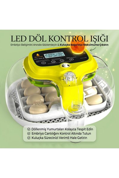Altın Kuluçka 16'lı Tam Otomatik Kuluçka Makinesi (Çok Amaçlı Viyol Tasarımı)