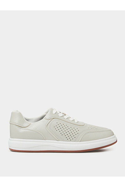 Styli Off-White Perforated Casual Sneakers