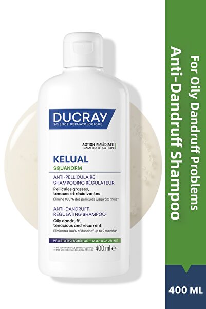 Ducray Kelual Squanorm Purifying Anti-Dandruff Shampoo for Oily Hair 400 ml