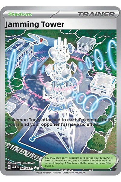 Pokemon Jamming Tower # 261 Ascended Heroes Original Card
