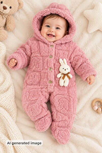 Pina Kids Girl and Boy Baby Rabbit and Bear Toy Plush Jumpsuit Tlm0301