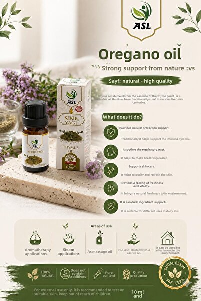 Generic Brand زيت الزعتر 10 مل - دعم طبيعي للعناية والانتعاش