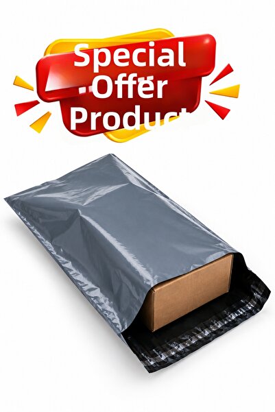 PEAKPACK Pocketless Shipping Bag 35X45+5 cm 500 Pieces Gray