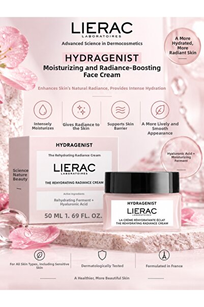 Lierac Hydragenist 50 ml – Moisturizing, Plumping, and Radiance-Enhancing Cre...