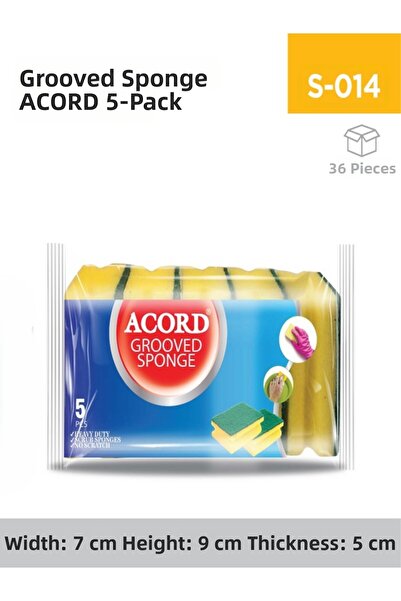 inci çelik aksesuar 5 Pieces of Corrugated Sponge Acord 5 Pack