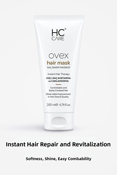 HC Care Ovex Rapid Hair Recovery & Revitalizing Mask – Softness and Intensive...
