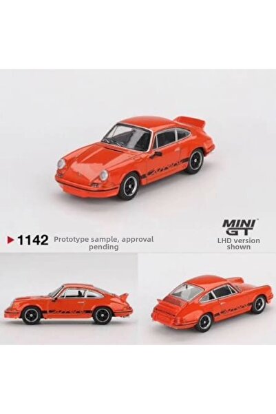 mini gt 1/64 Porsche 911 Carrera Rs 2.7 Tangerine with Black Livery
