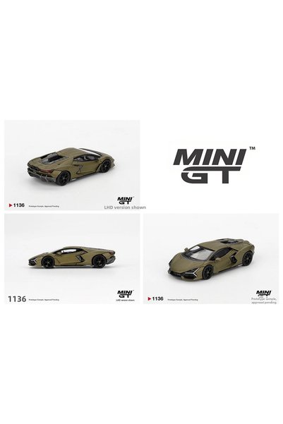 mini gt 1/64 lamborghini revuelto green gea matte