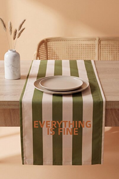 Rivaİstanbul Everything's Fine Printed Runner 40X140 cm