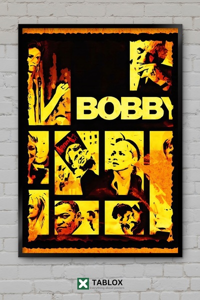 TABLOX Bobby Portret Nume Artă modernă Poster de perete Decor cu aspect de ca...