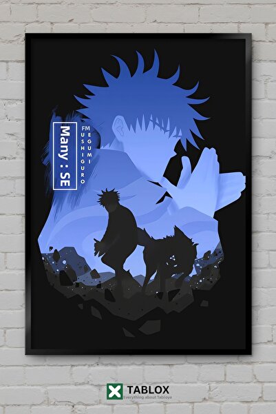 TABLOX Jujutsu Kaisen Fushiguro Megumi Anime Manga Poster Japonez Înrămat Tab...