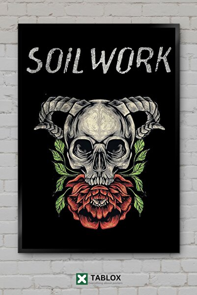 TABLOX Underground Soilwork Yeraltı Death Metal Music Frame View Decorative M...