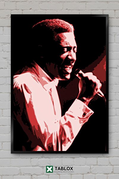 TABLOX Otis Redding Cântăreț de soul Poster muzical înrămat Tablou decorativ ...