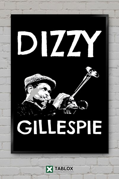 TABLOX Dizzy Gillespie Tribute Jazz Trompetist Music Frame Διακοσμητικός πίνα...