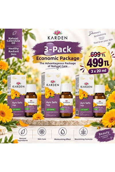 Karden Calendula Oil 20 ml Economical Pack of 3