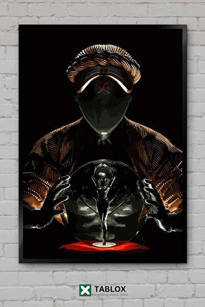 TABLOX Atomic Heart Game Αφίσα δράσης επιστημονικής φαντασίας με πλαίσιο, δια...