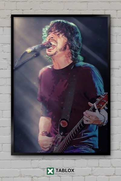 TABLOX Σούπερ σταρ των Foo Fighters του Ντέιβ Γκρόλ: Διακοσμητικός πίνακας MD...
