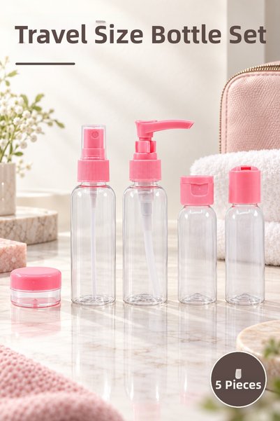 Yenilig 5-Piece Travel Size Bottle Set