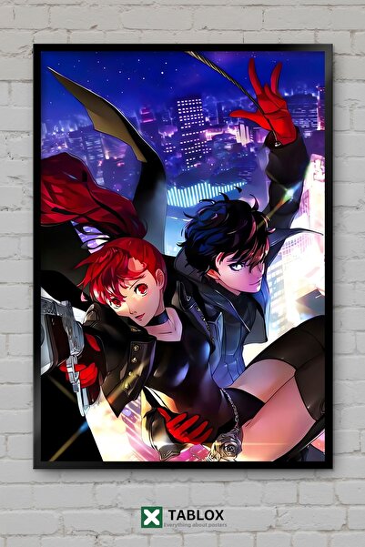 TABLOX Persona Game Anime RPG Personaj japonez Tablou decorativ înrămat din MDF