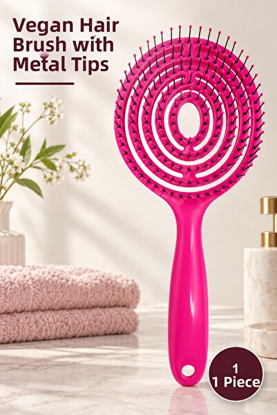 Yenilig 1 Piece Iron-Tipped Vegan Hair Comb