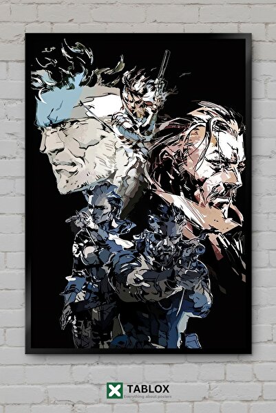 TABLOX Metal Gear Solid Snake Game Action Secret Soldier Frame View Decorativ...