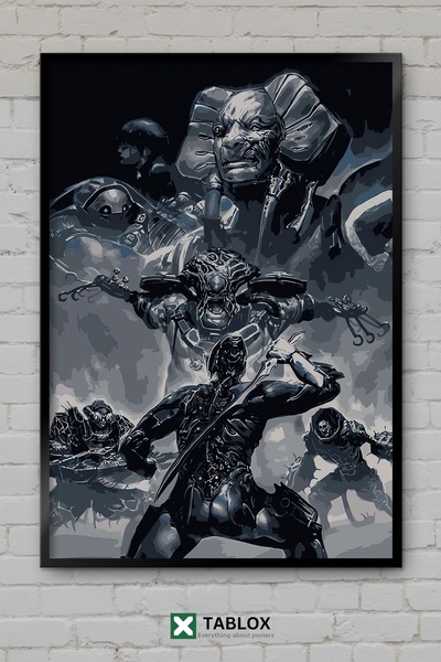 TABLOX Warframe Science Fiction Space Rpg Game Poster Art Frame View Decorati...