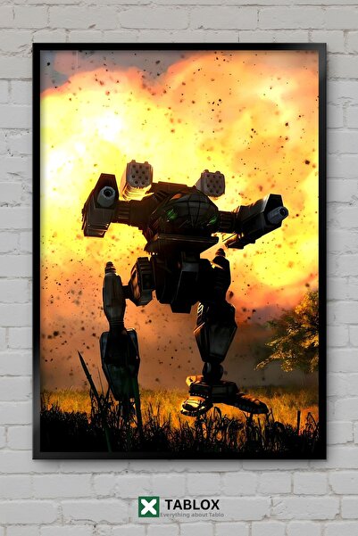 TABLOX Mechwarrior 5 Mercenaries Game Robot Action Sci-Fi Διακοσμητικός πίνακ...