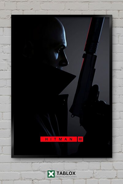 TABLOX Hitman Game Assassin Action Αφίσα Απορρήτου με κορνίζα Διακοσμητικός π...