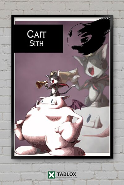 TABLOX Final Fantasy 7 Cait Sith Character Game Rpg Ιαπωνικός διακοσμητικός π...