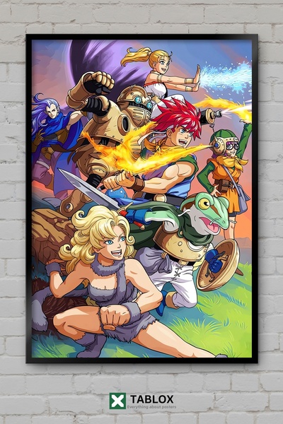 TABLOX Chrono Trigger Game Time RPG Κλασικό ρετρό διακοσμητικό τραπέζι MDF με...