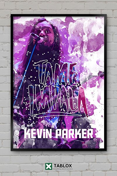 TABLOX Kevin Parker Tame Impala Cântăreț Muzician Tablou decorativ înrămat di...