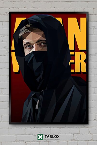 TABLOX Alan Walker Dj Παραγωγός ηλεκτρονικής μουσικής Πορτραίτο Πλαίσιο Προβο...
