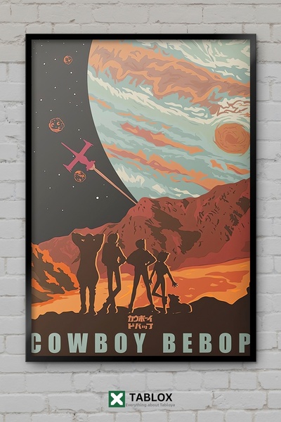 TABLOX Cowboy Bebop Anime Space Cowboy Jazz Ιαπωνικό Ρετρό Διακοσμητικό Πίνακ...