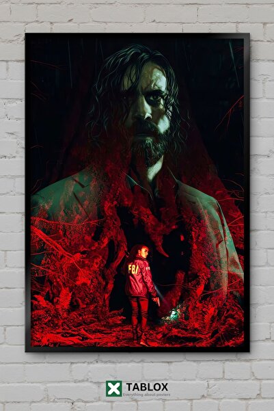 TABLOX Alan Wake Video Game Horror Thriller Αφίσα σε πλαίσιο εμφάνισης διακοσ...