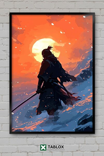 TABLOX Sekiro Game Samurai Souls Action Poster Frame Look Διακοσμητικός πίνακ...