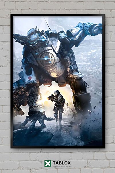 TABLOX Αφίσα δράσης Titanfall Video Game Robot Mecha με πλαίσιο, διακοσμητικό...